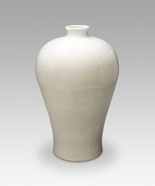 Vase (Meiping) with Peach, Pomegranate, Peapod, and..., Ming dynasty, Yongle period (1403-1424). Creator: Unknown