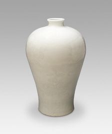 Vase (Meiping) with Peach, Pomegranate, Peapod, and..., Ming dynasty, Yongle period (1403-1424). Creator: Unknown