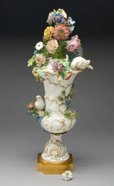 Vase, Meissen, c. 1750. Creator: Meissen Porcelain