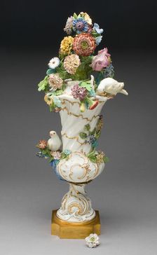 Vase, Meissen, c. 1750. Creator: Meissen Porcelain