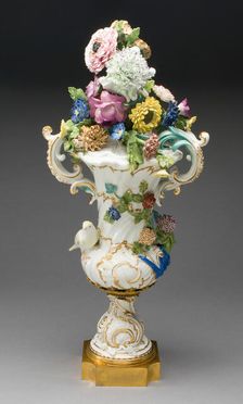 Vase, Meissen, c. 1750. Creator: Meissen Porcelain