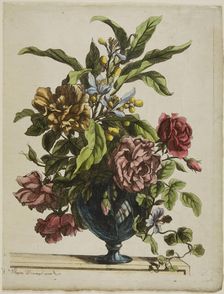 Vase of Flowers, 1660. Creator: Jean-Baptisite Monnoyer