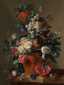 Vase of Flowers, 1722. Creator: Jan van Huysum
