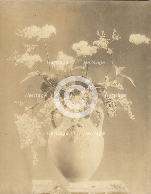 Vase of Flowers, 1860s. Creator: Unknown.