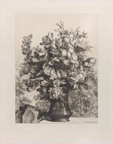 Vase of Flowers, 1862. Creator: Jules-Ferdinand Jacquemart