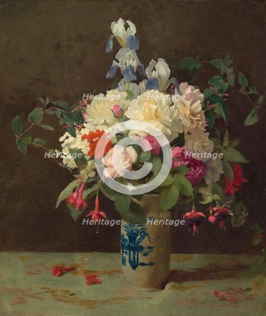 Vase of Flowers, 1875. Creator: George Cochran Lambdin.