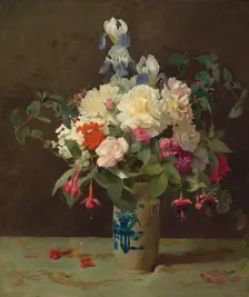 Vase of Flowers, 1875. Creator: George Cochran Lambdin