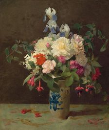 Vase of Flowers, 1875. Creator: George Cochran Lambdin