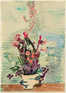 Vase of Flowers, 1929. Creator: Ernst Kirchner