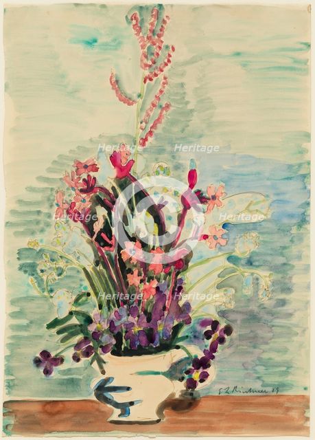 Vase of Flowers, 1929. Creator: Ernst Kirchner.