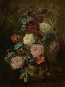 Vase of Flowers, mid-18th century. Creator: Follower of Jan van Huysum