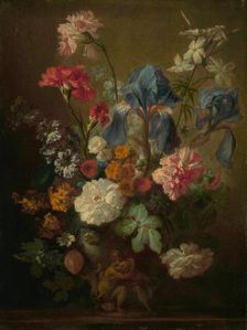 Vase of Flowers, mid-18th century. Creator: Follower of Jan van Huysum