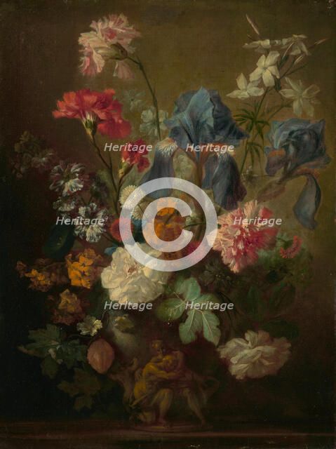 Vase of Flowers, mid-18th century. Creator: Follower of Jan van Huysum.