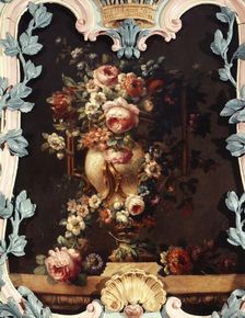 Vase of flowers, between 1801 and 1900. Creator: Unknown