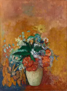 Vase of Flowers, c. 1905. Creator: Odilon Redon (French, 1840-1916)