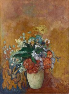 Vase of Flowers, c. 1905. Creator: Odilon Redon (French, 1840-1916)