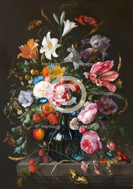 Vase of Flowers, c1640-1680. Creator: Jan Davidsz de Heem.