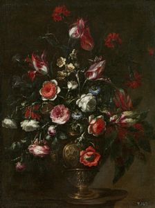 Vase of Flowers, c1676. Creator: Bartolome Perez