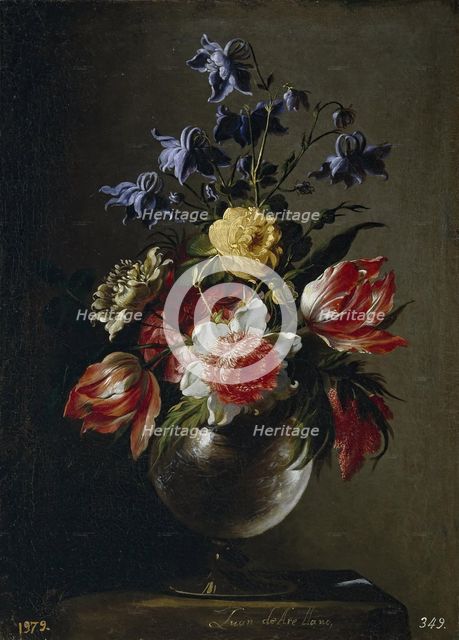 Vase of Flowers, c1670. Creator: Juan de Arellano.