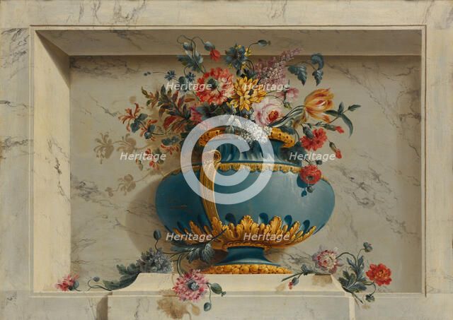 Vase of Flowers in a Niche. Creator: Michel Bruno Bellenge.