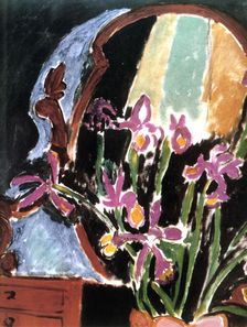 Vase of Irises (detail), 1912. Creator: Henri Matisse