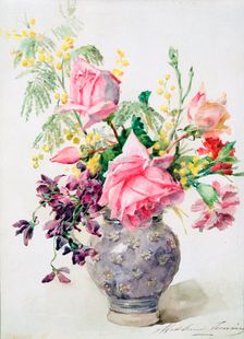 Vase of Roses c1865-1928. Artist: Madeleine Jeanne Lemaire