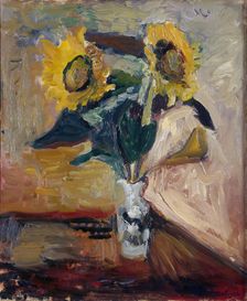Vase of Sunflowers, 1898. Creator: Henri Matisse