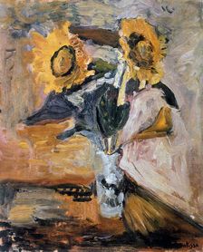 Vase of Sunflowers , c1898-1899. Creator: Henri Matisse