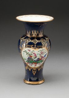 Vase (part of a pair), Worcester, c. 1770. Creator: Royal Worcester