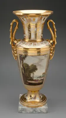 Vase, Paris, c. 1810. Creator: Neppel Porcelain Factory