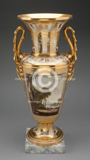 Vase, Paris, c. 1810. Creator: Neppel Porcelain Factory.