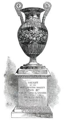 Vase presented by Louis XVIII. to the late Marquis of Londonderry, 1850. Creator: Unknown