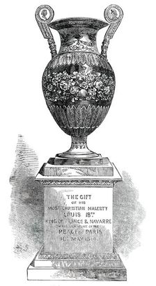 Vase presented by Louis XVIII. to the late Marquis of Londonderry, 1850. Creator: Unknown