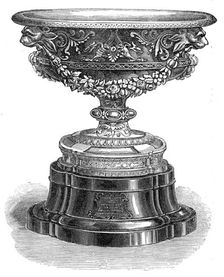 Vase presented to Lieutenant-Colonel Hamilton, of the 7th Lancashire Artillery Volunteers, 1864. Creator: Unknown