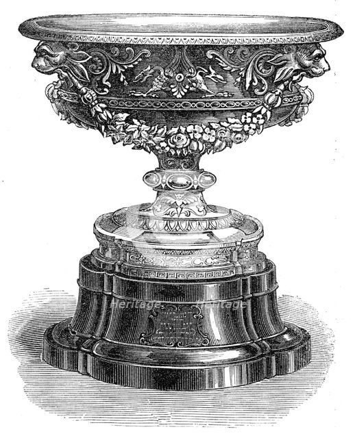 Vase presented to Lieutenant-Colonel Hamilton, of the 7th Lancashire Artillery Volunteers, 1864. Creator: Unknown.
