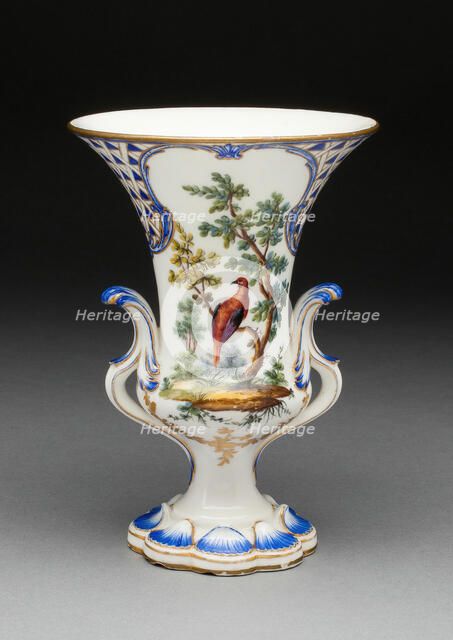 Vase, Sèvres, c. 1760. Creators: Sèvres Porcelain Manufactory, Jean-Claude Deplessis.