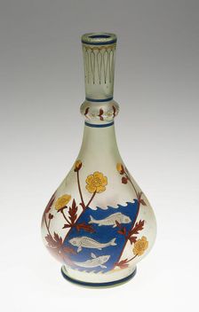 Vase, Silesia, c. 1899. Creators: Fritz Heckert Glass Refinery and Glassworks, Otto Thamm, Max Rede