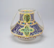 Vase, Silesia, c. 1900. Creators: Fritz Heckert Glass Refinery and Glassworks, Otto Thamm, Adolph Heyden
