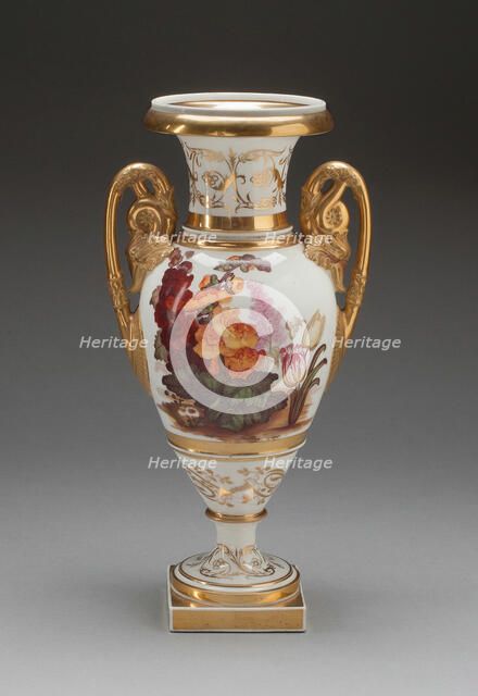 Vase, Swansea, c. 1815. Creator: Swansea Potteries & Porcelain Factory.