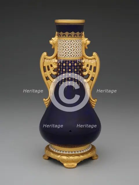 Vase, Stoke-on-Trent, 1890. Creator: Minton.