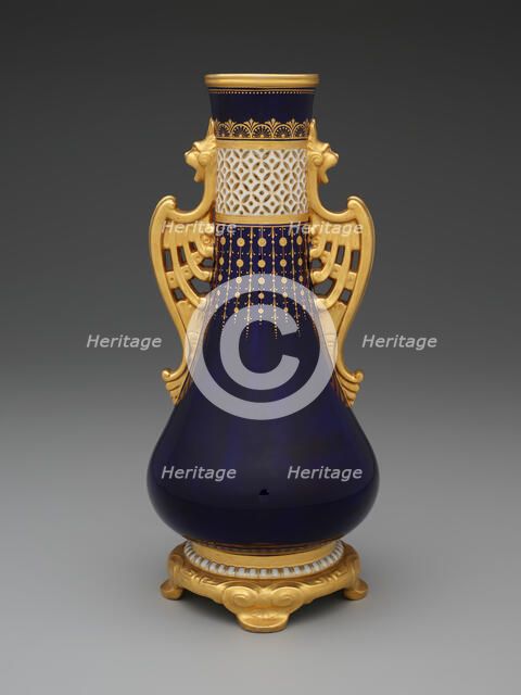 Vase, Stoke-on-Trent, 1890. Creator: Minton.