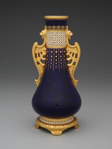 Vase, Stoke-on-Trent, 1890. Creator: Minton