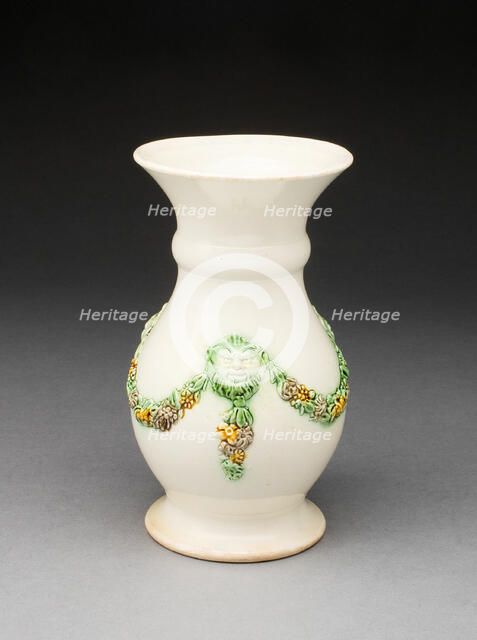 Vase, Staffordshire, c. 1750. Creator: Staffordshire Potteries.