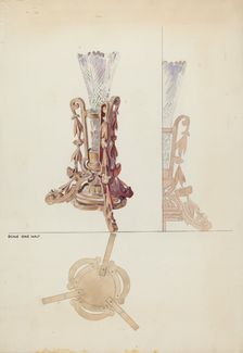 Vase Stand, c. 1936. Creator: Otto E. Hake