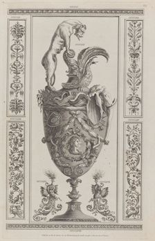 Vases and Ornament, nos. CCCCLX-CCCCLXVIII ("Designs for Various Ornaments," pl. 69), 1801. Creator: After Michelangelo Pergolesi