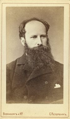 Vasily Vasilyevich Vereshchagin, head-and-shoulders portrait, facing..., between 1880 and 1886. Creator: Unknown