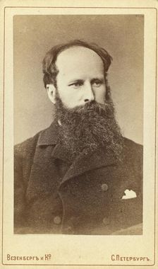 Vasily Vasilyevich Vereshchagin, head-and-shoulders portrait, facing..., between 1880 and 1886. Creator: Unknown