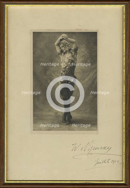 Vaslav Nijinsky in the Ballet Le Spectre de la Rose, 1911.