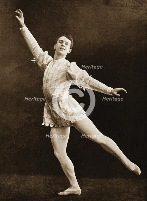Vaslav Nijinsky in the Diaghilev's first Paris "Saison Russe" , 1909. Creator: Anonymous.