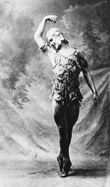 Vaslav Nijinsky, Russian ballet dancer, in Le Spectre de la Rose, Paris, 1911, (1930)